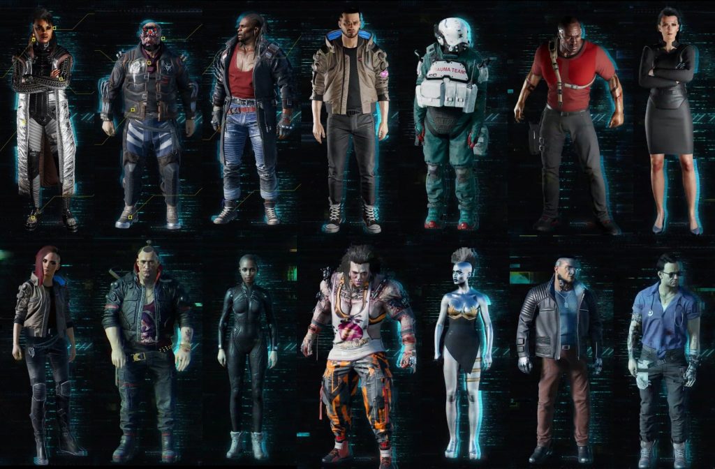 Personajes principales de Cyberpunk 2077